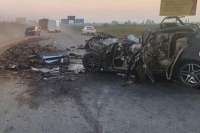 Под Краснодаром три человека погибли в столкновении с грузовиком