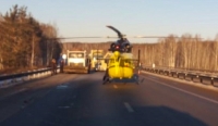 Под Челябинском пьяного водителя эвакуировали вертолетом после ДТП