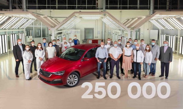 Skoda выпустила в России 250-тысячный лифтбек Skoda Rapid