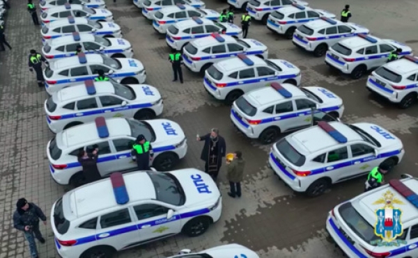 Сотрудники ДПС Ростовской области получили почти 100 служебных кроссоверов Haval