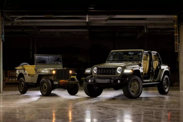 Представлен стилизованный под Willys особый Jeep Wrangler. Авто сняли на фото