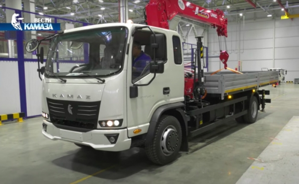 Компания КАМАЗ показала на видео новый среднетоннажyный грузовик «Компас»