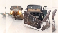 УАЗ показал снегоуборщик на базе внедорожника UAZ Hunter
