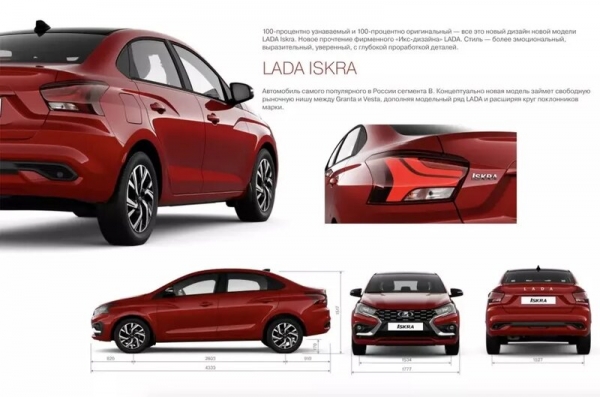 Официальный буклет с характеристиками Lada Iskra рассекретили до начала продаж