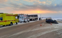 Два человека пострадали в ДТП с участием автобуса в Ростовской области