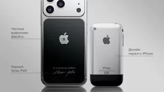 iPhone 17 Pro с фрагментом водолазки Стива Джобса