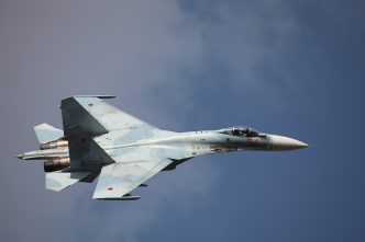 Su SM3 In Flight, Celebration Of The 100th Anniversary Of Russian Air Force